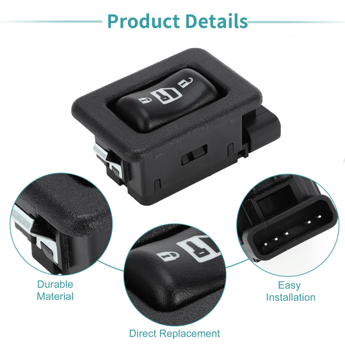 Door Lock Switch for GMC Sierra 1500 & Chevrolet Silverado 1500 (2003-2006)