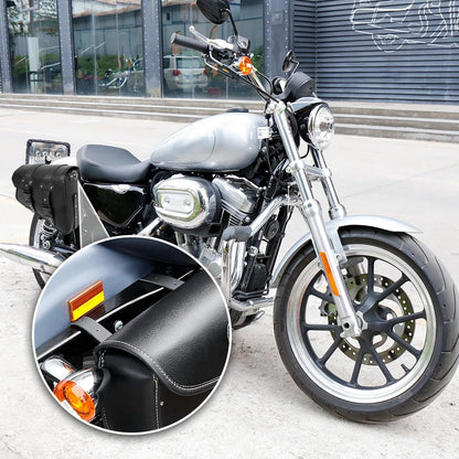 Saddlebag Left Side Tool Bags for Motorcycle Faux Leather