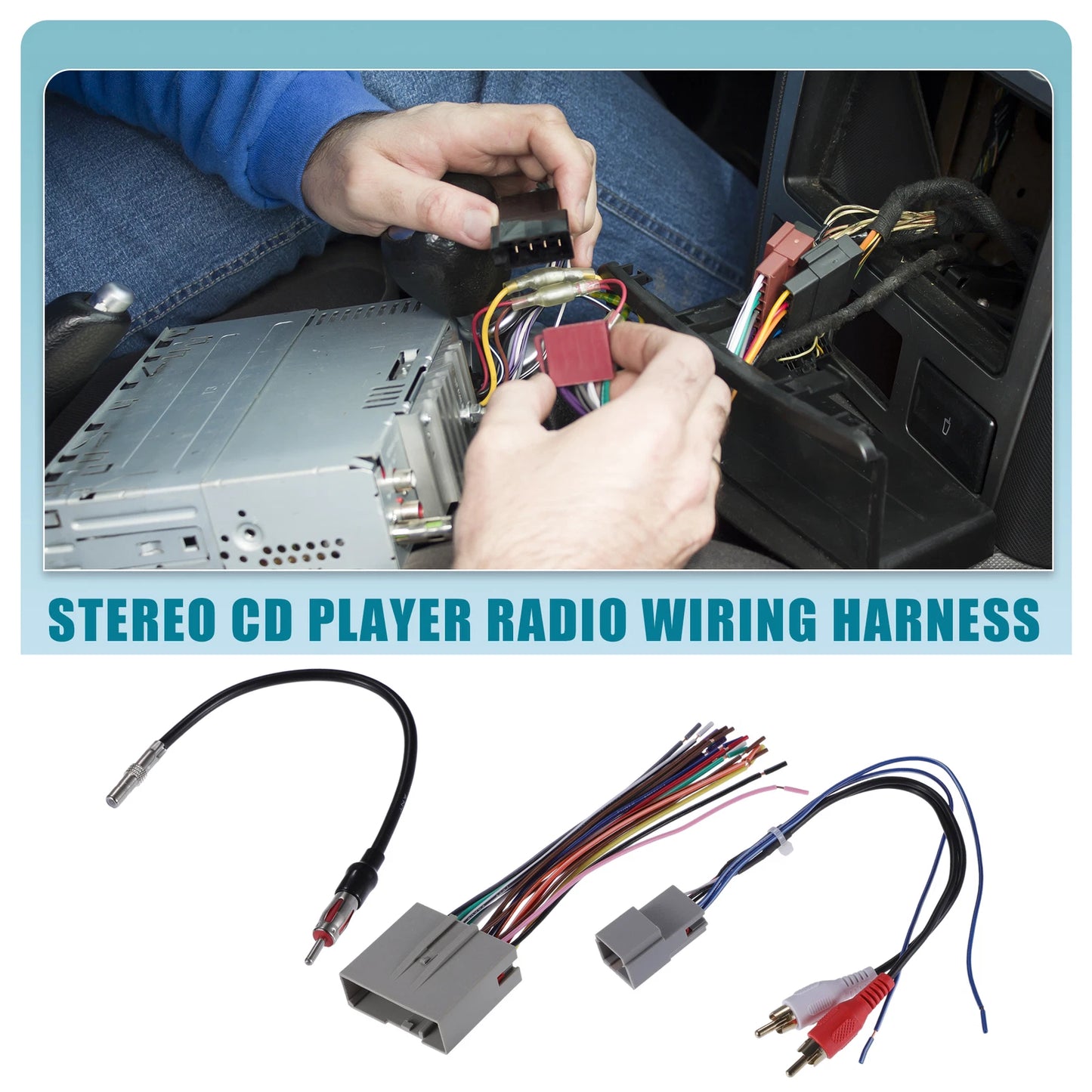 Stereo CD Player Radio Wiring Harness Set for Mercury 2006-2009