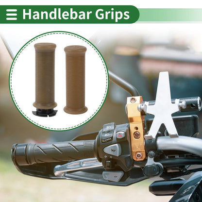 7/8" Hand Grips Cover TPU Clear Brown for Make Model
