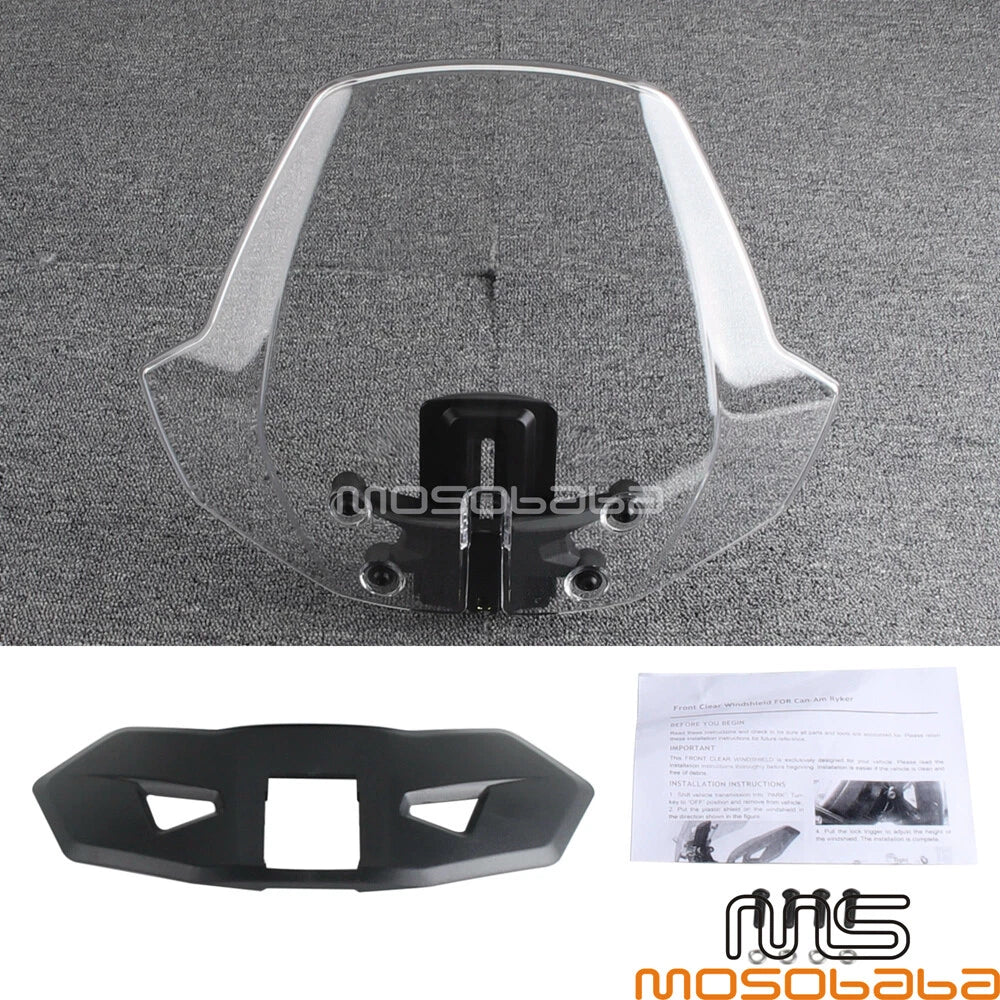 Windshield Adjustable Wind Deflector for Can-Am Ryker 600/900 ACE (2019-2023)