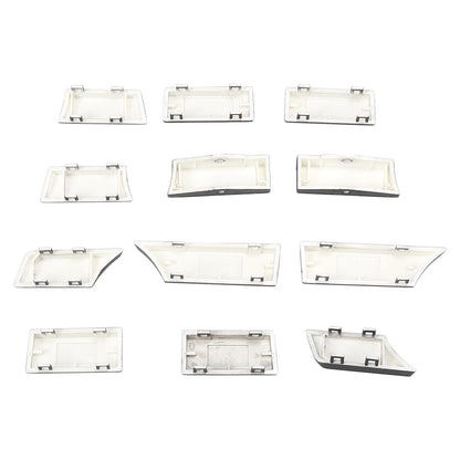 12pcs Air Conditioning Control Switch Button Cap Cover for BMW 5/6/7 Series