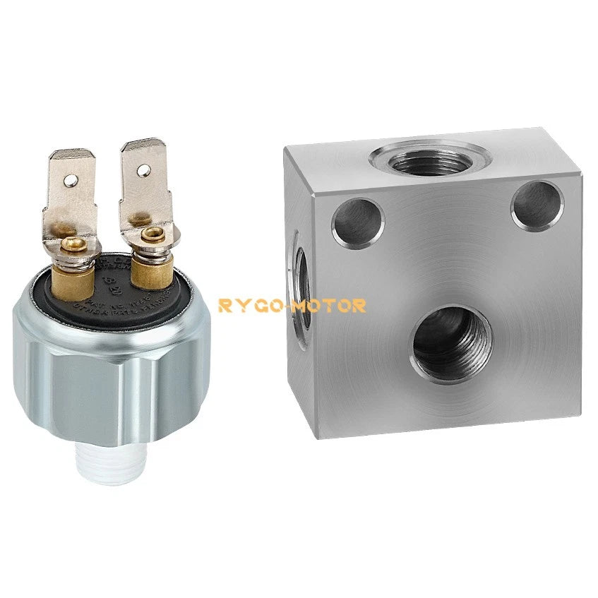 Brake Cross Fitting & Stoplight Pressure Switch for Polaris Ranger 425 500 700