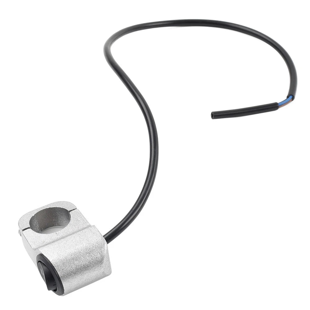7/8" Handlebar On Off Switch for Motorcycle ATV Headlight Fog Spot Light Silver