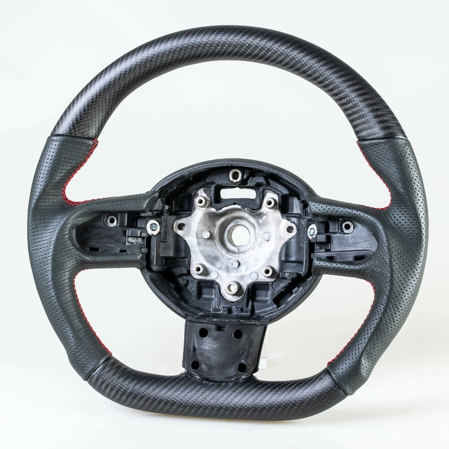 Flat Bottom Matte Carbon Leather Steering Wheel for Mini R55 R56 R57 R58 R60 R61 (2006-2016)