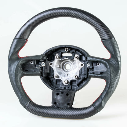 Flat Bottom Matte Carbon Leather Steering Wheel for Mini R55 R56 R57 R58 R60 R61 (2006-2016)