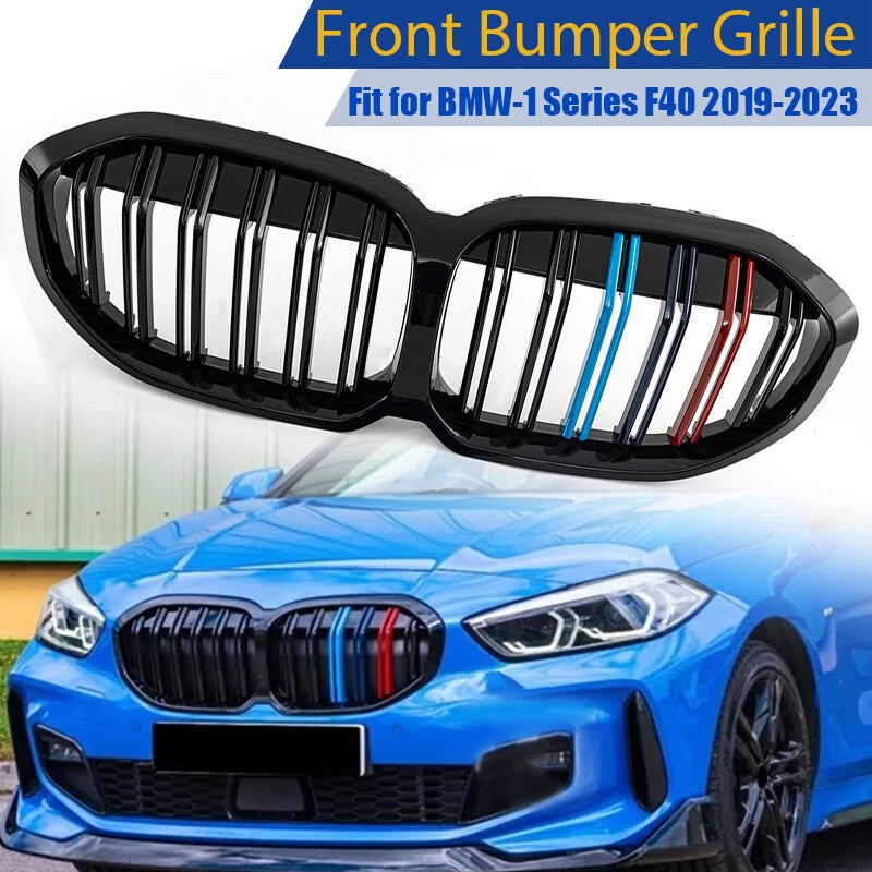 M Color Front Kidney Grille for 2019-2023 BMW 1 Series F40 118i 120i M135i