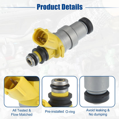 6 x Fuel Injector Nozzle Replacement for Toyota Supra 3.0L (1986-1988)