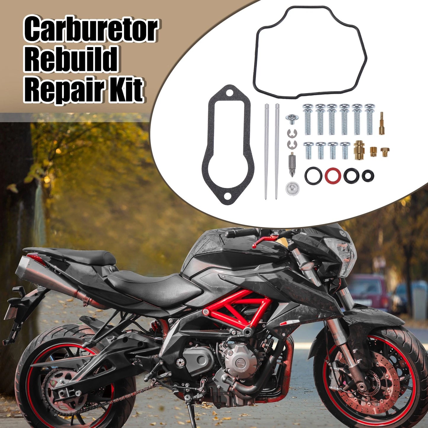 Carburetor 1 Set Repair Parts for Yamaha XT350