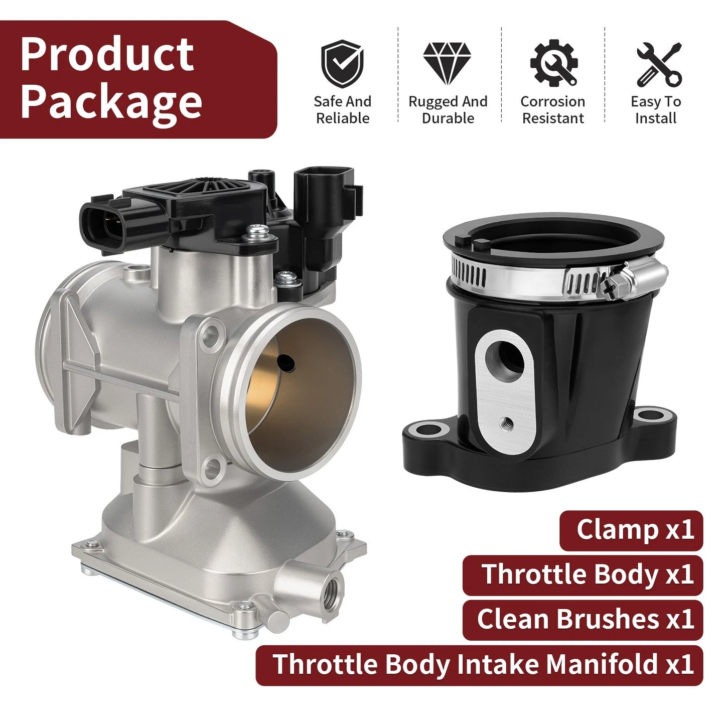 Throttle Body w/ Intake Manifold for Polaris Ranger 570 / Crew 570 (2014–2014)