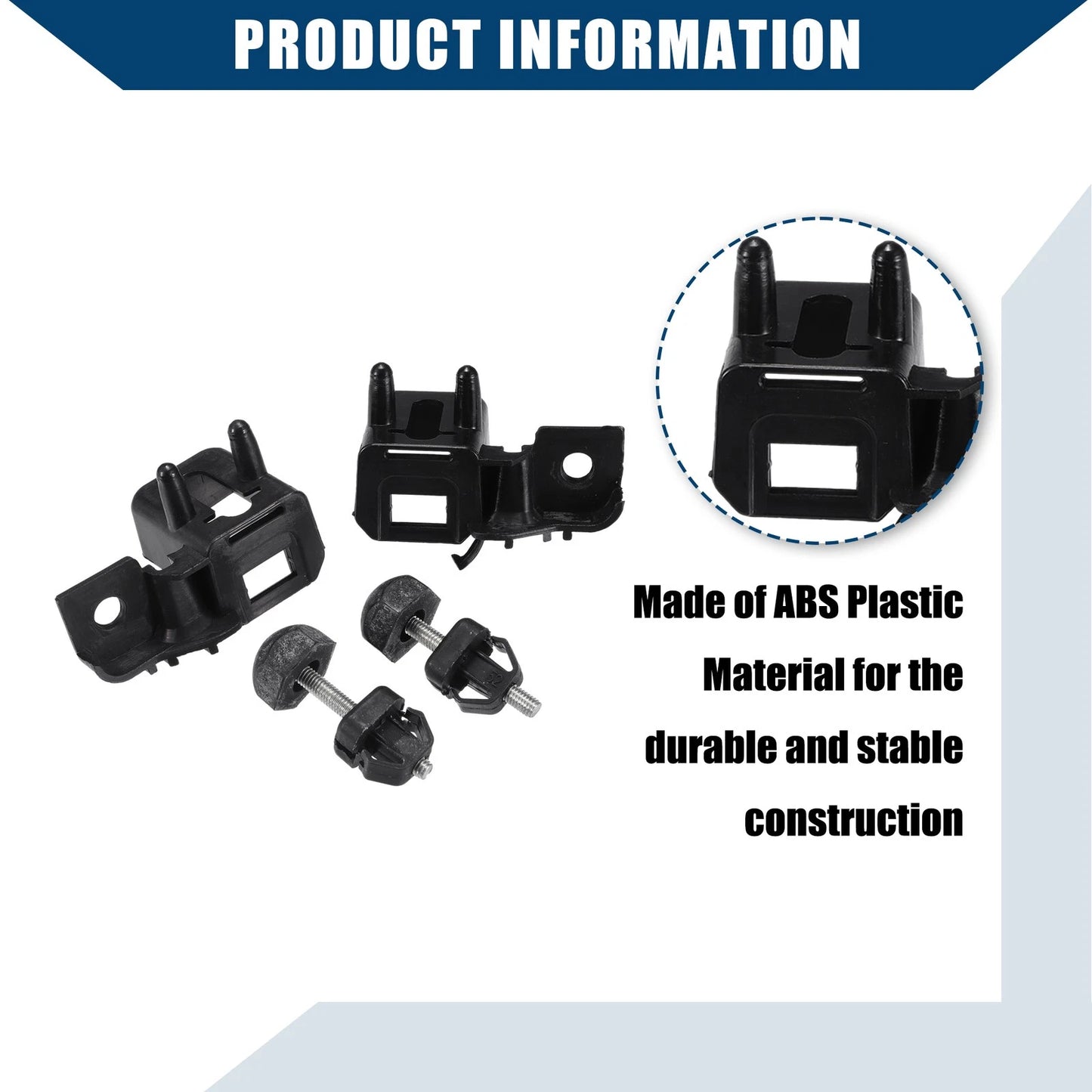 Bumper Stopper & Lamp Mount Bracket Set for Ford Fusion (2013-2020)