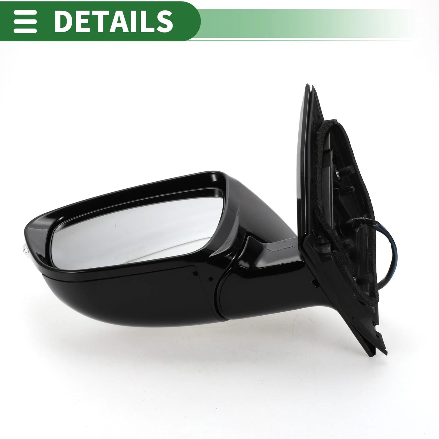 Left Side Door Mirror for Nissan Murano (2015-2020) Manual Folding Black