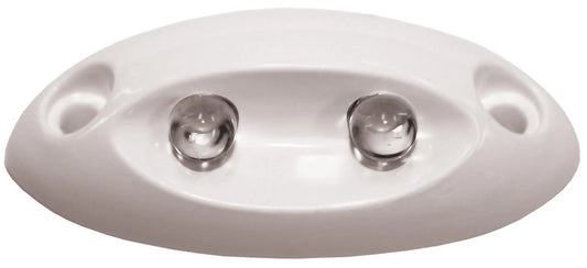 2 x 12V LED Compact Cockpit Courtesy Lights for Boat/Caravan - Real White