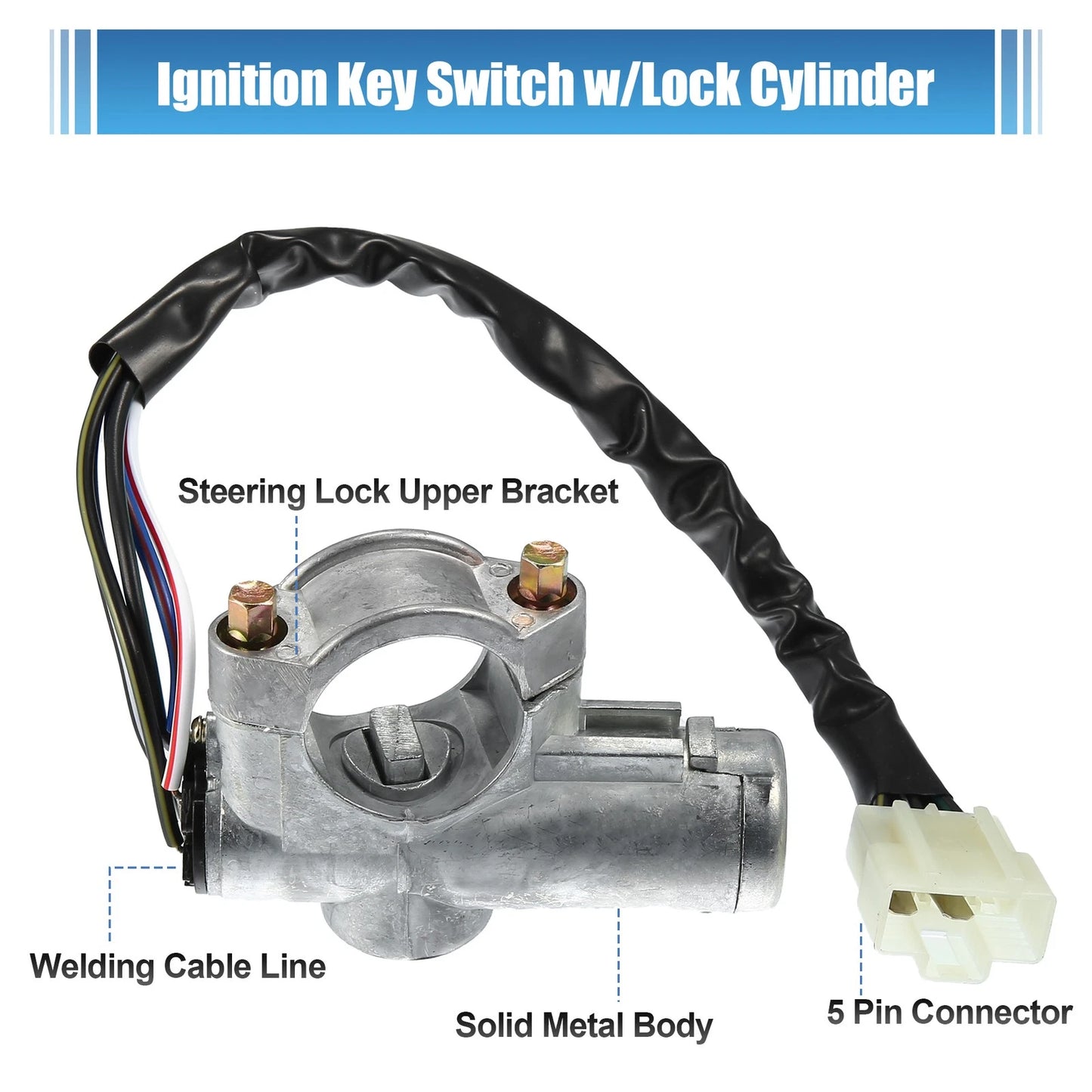 Ignition Switch Steering Lock Cylinder for Nissan D21 Pickup (1986-1997)