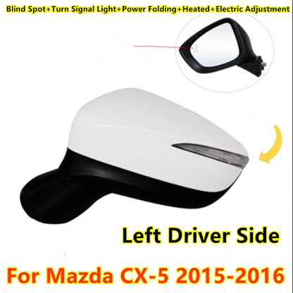 Left Driver Side Mirror With Turn Signal Heated for Mazda CX-5 (2015–2016)