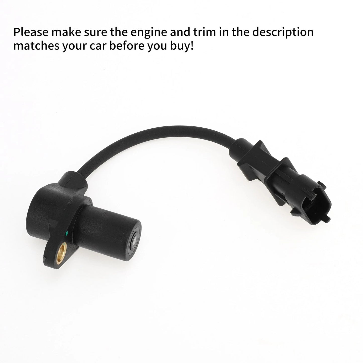 Crankshaft Position Sensor for KIA K2500 2.5 CRDi (2010) 1 Pc Black