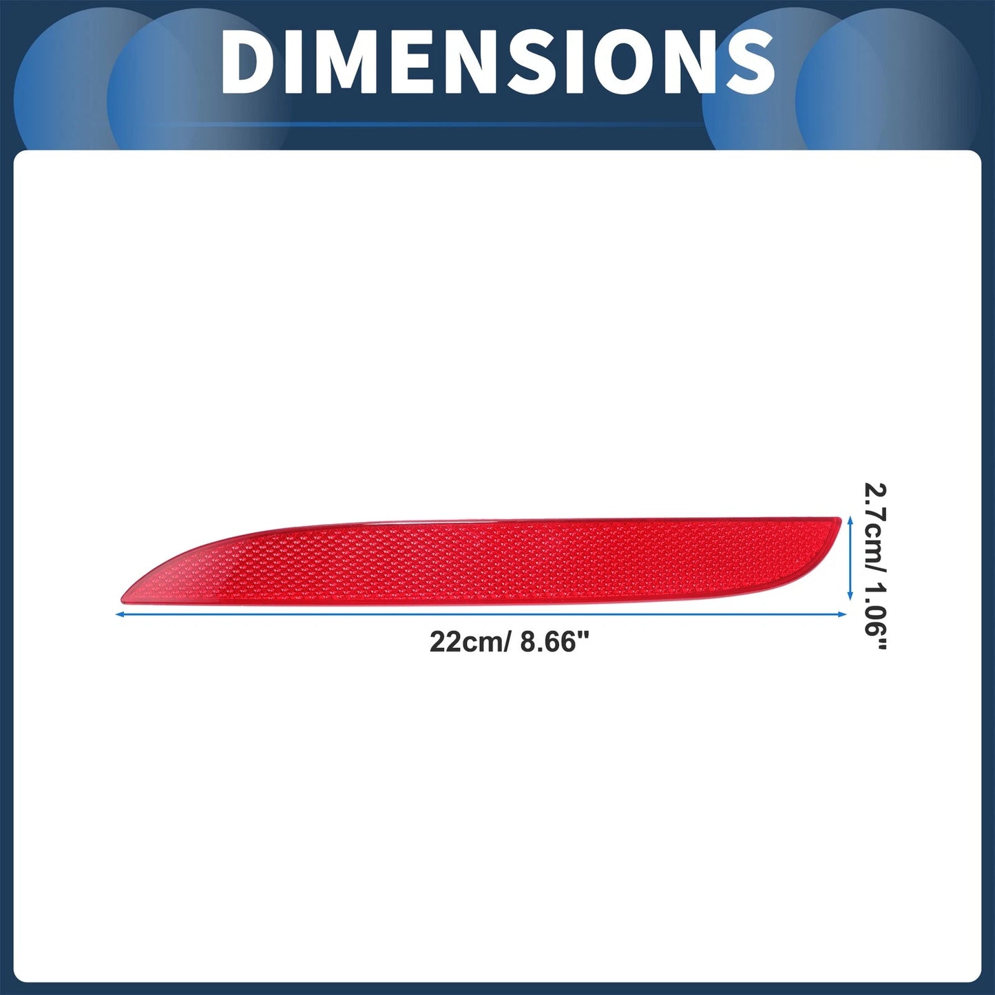 Bumper Reflector for BMW X1 E84 2009-2015 Plastic Red Rear Left 1 x Pc