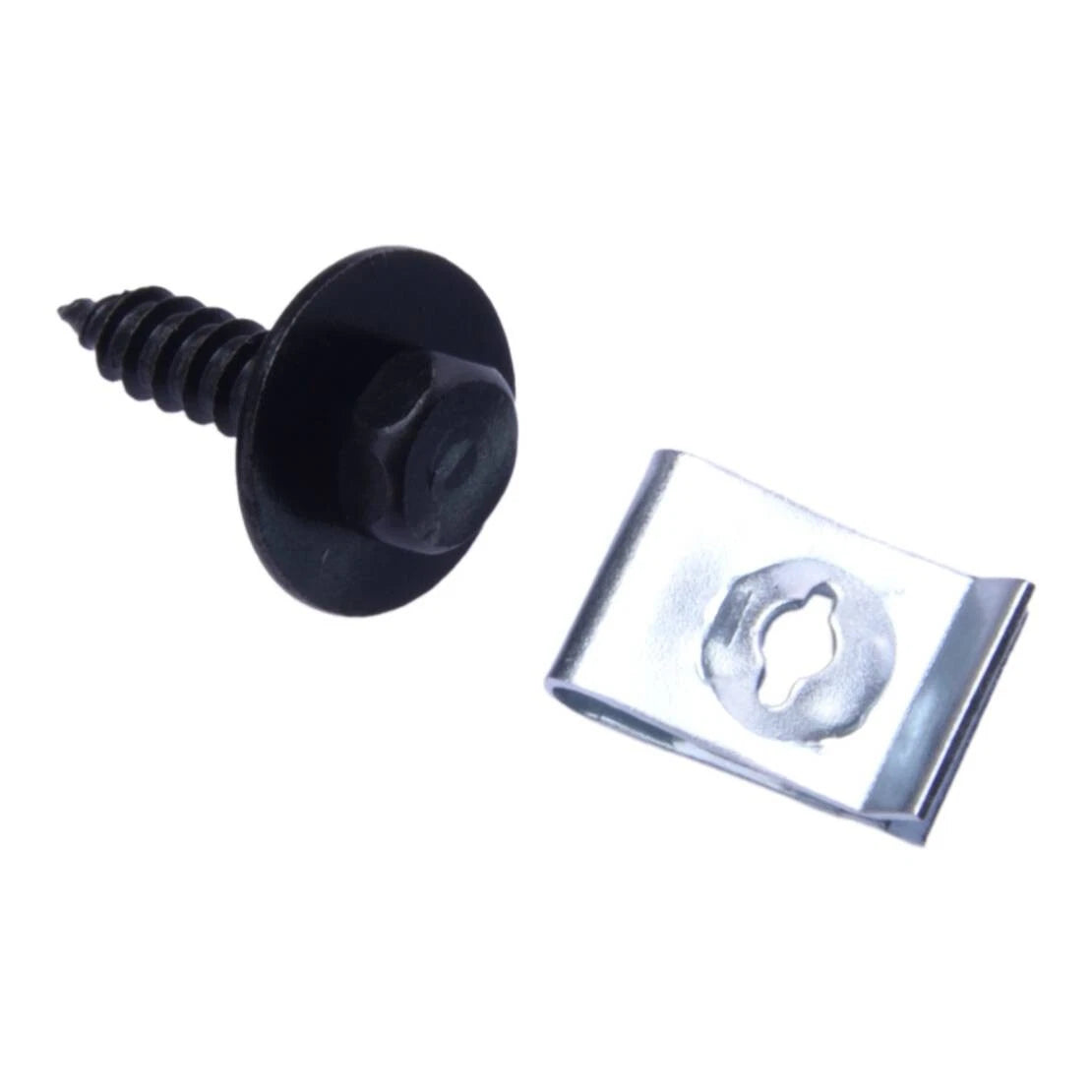 40 x Metal Car Screw Body Fender Bumper Retainer Clips for C6