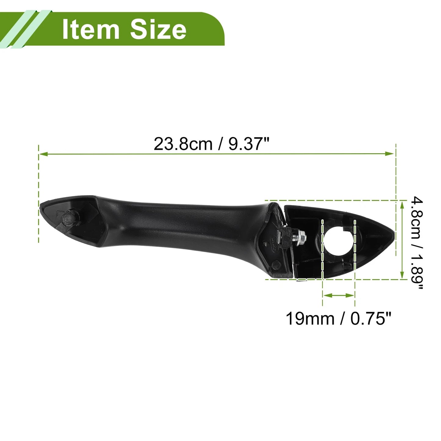 Exterior Door Handle for BMW X5 E53 2000-2006 Black Front Left