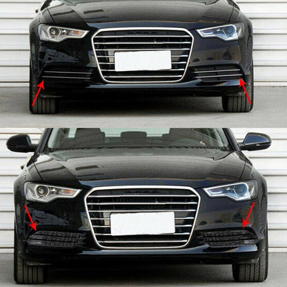 Honeycomb Lower Bumper Fog Light Grille for Audi A6 C7 Sedan (2012-2015)