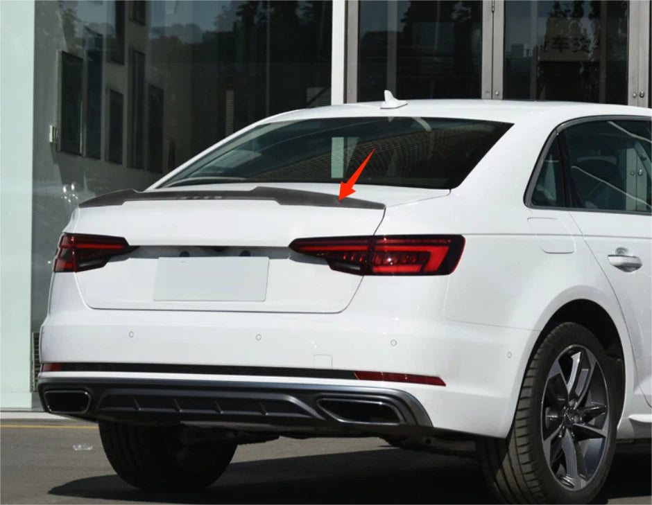 Rear Spoiler Wing Trunk Unpainted for Audi B9 A4 S4 Sedan (2017-2024)