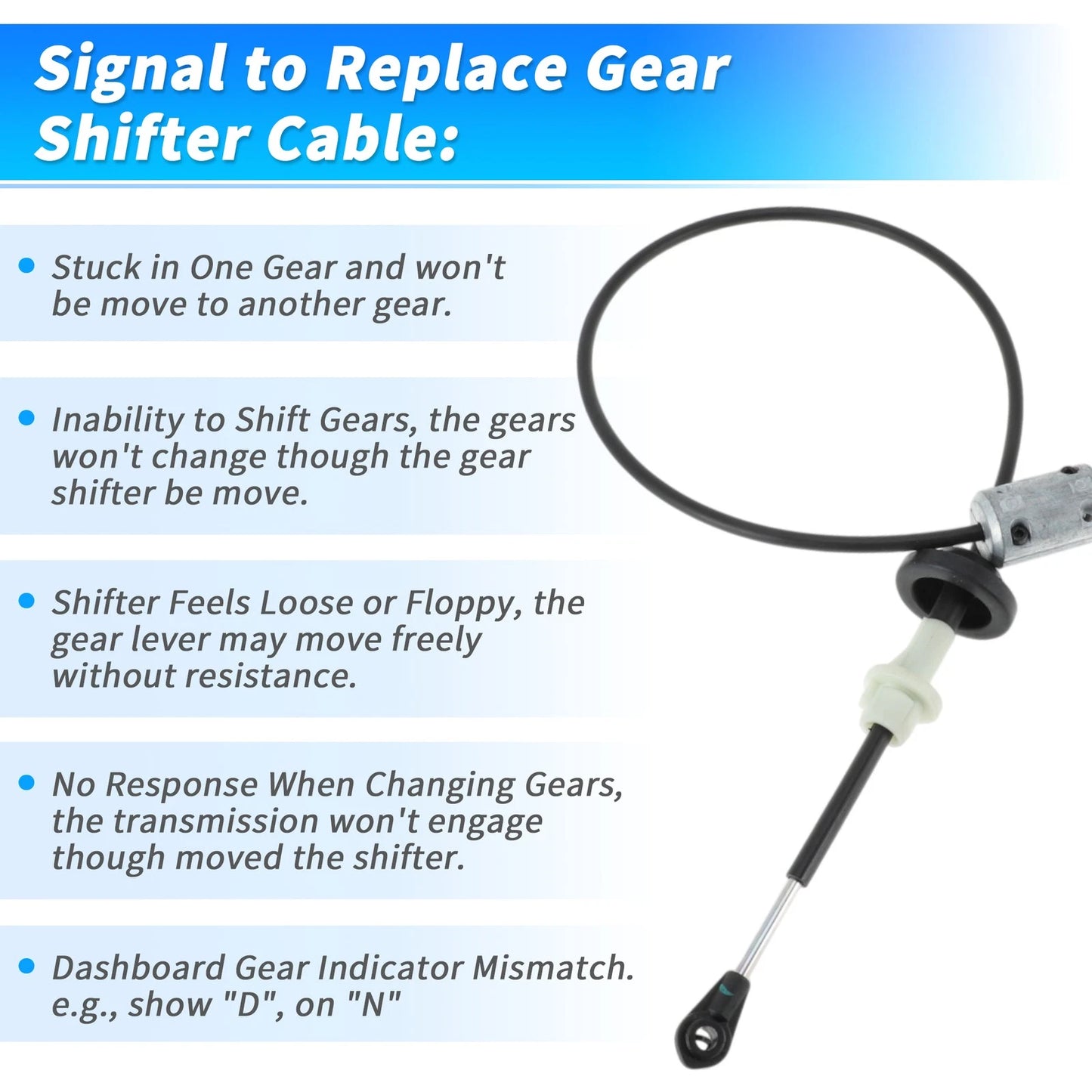 Auto Trans Gear Shifter Cable for Chrysler Town & Country (2005-2007)
