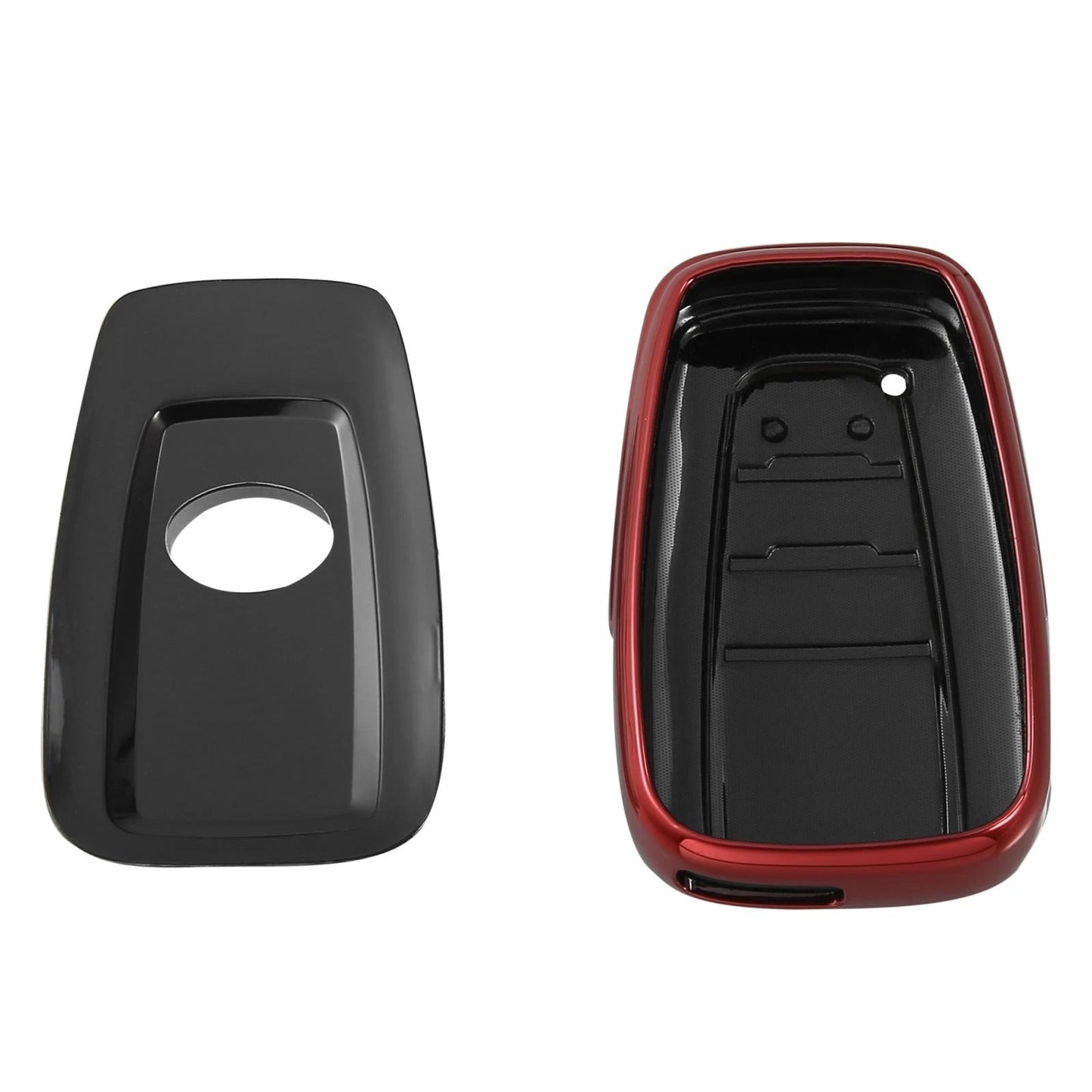 Red 4 Button Remote Key Fob Cover Case for Toyota RAV4 Camry Corolla (2018-2022)