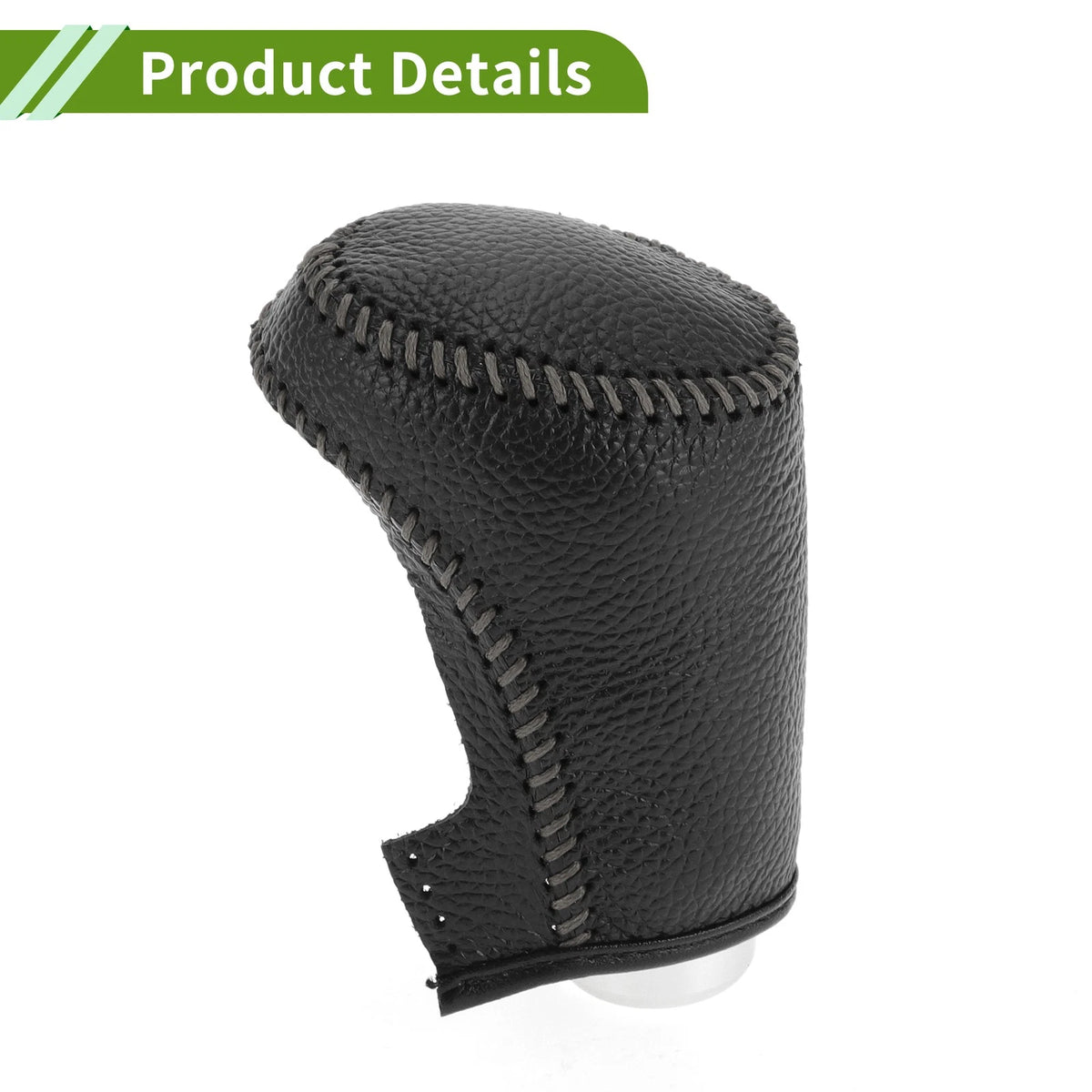 Car Gear Shift Knob Cover for Chevrolet Malibu Pebbled Black Gray (2016-2020)