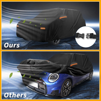 Waterproof All Weather Car Cover for Mini Cooper 2DR Black