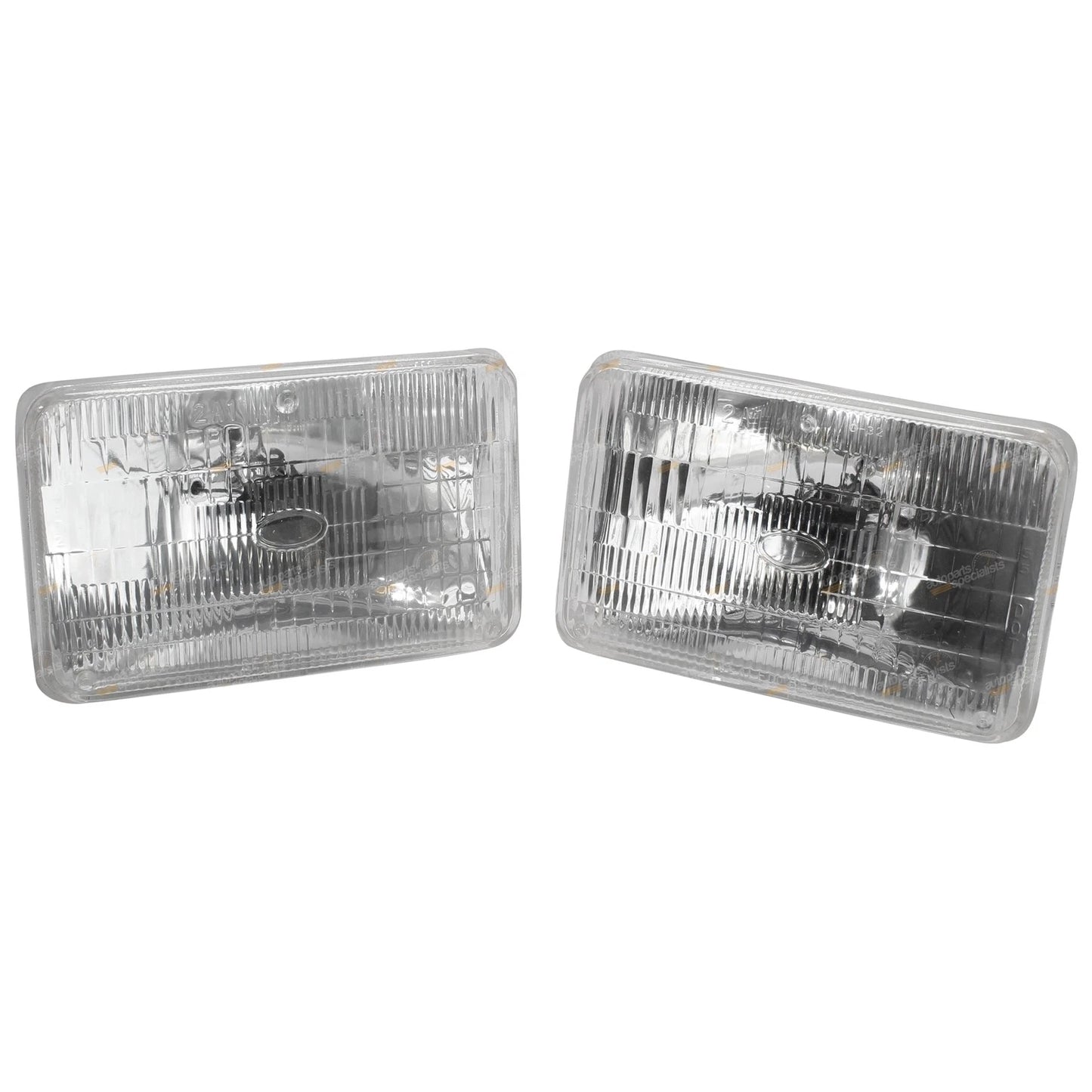 2 x Sealed Beams 6x4 Square 40/60W 12V for Landcruiser 80 Series (1990–1998)