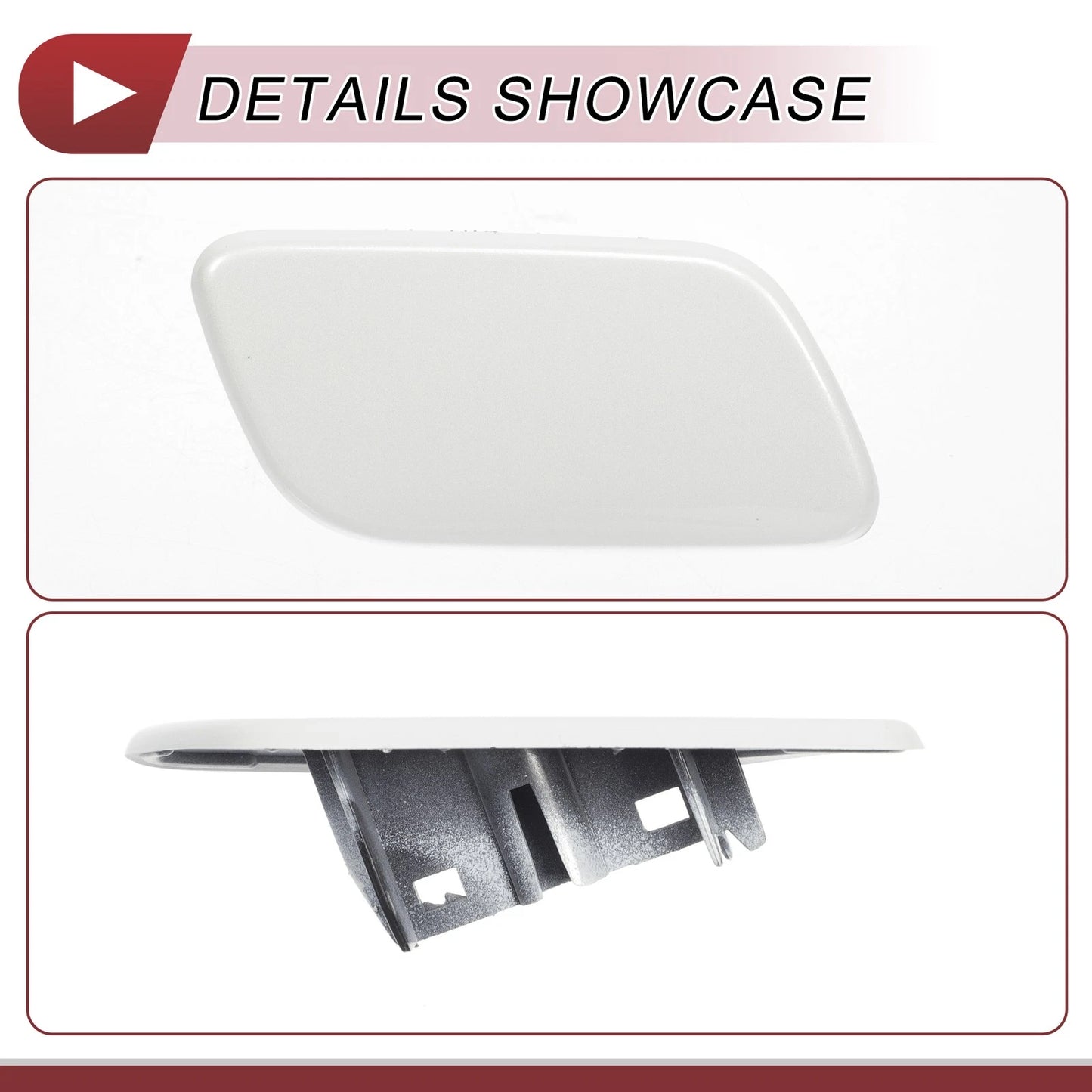 Front Right Washer Nozzle Cover for Subaru Forester 2013-2015 White