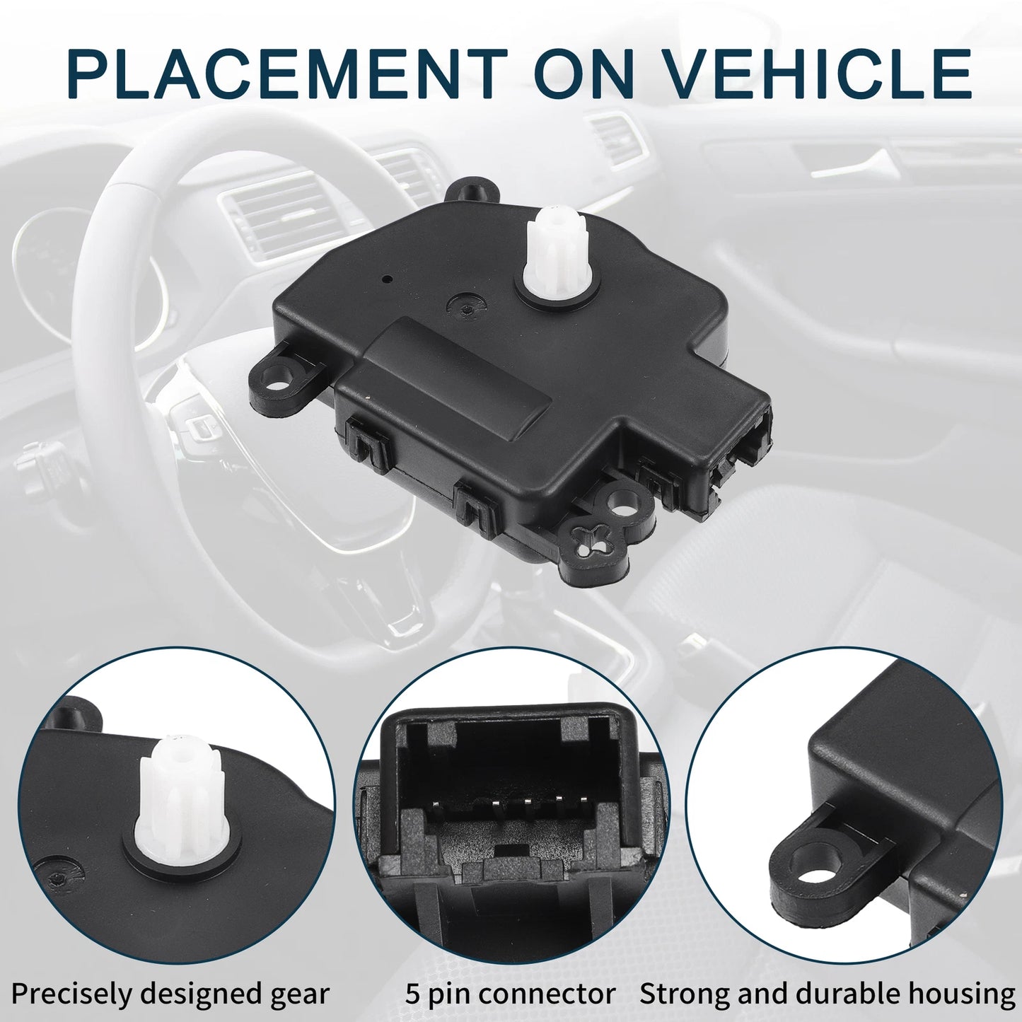 2 x No.4L3Z19E616BA HVAC Heater Blend Door Actuator for Ford Freestar (2004-2007)