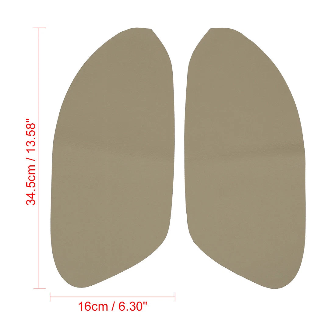 Beige Front Door Armrest Covers  for Honda Accord Sedan (2008-2012)