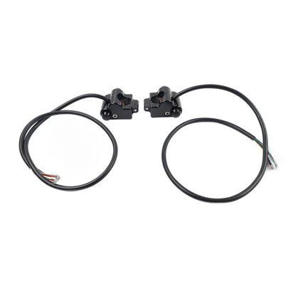 1" CNC Handlebar Switch Controls Housing for Harley Universal Motor Black