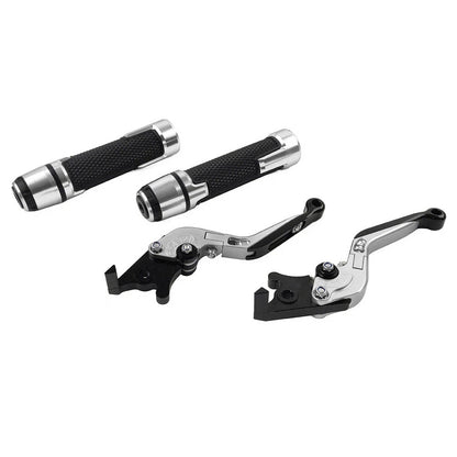Silver Extendable Brake Clutch Levers Grip Set for Triumph Speed Triple 675