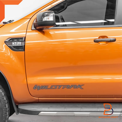 Wildtrak Side Door Decal Sticker Dark Grey for Ford Ranger PX2 T6 (2015-2018)