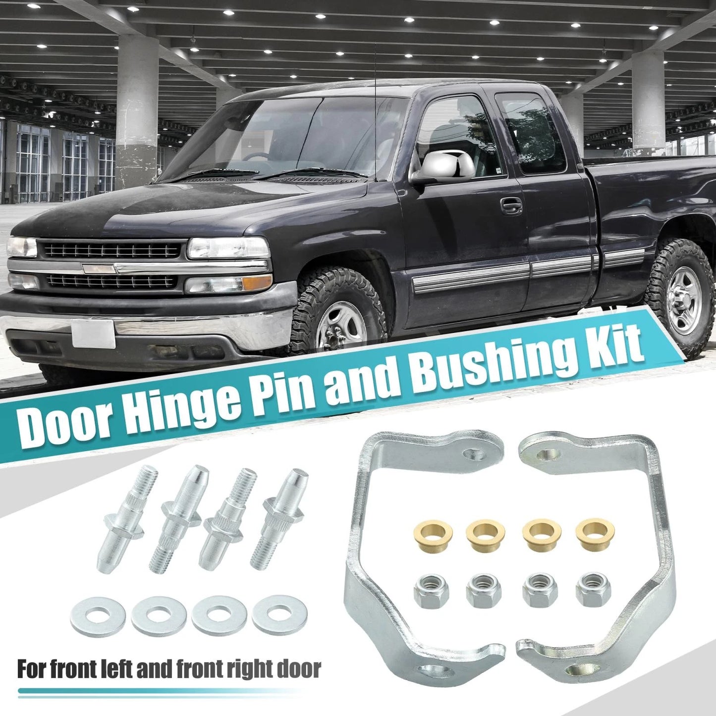 1 Pair Front Door Hinge Pin Bushing Repair Kit for GMC Chevrolet