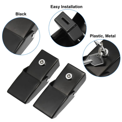 Front Hood Latches for Jeep Wrangler JK JL Black (2018-2023)