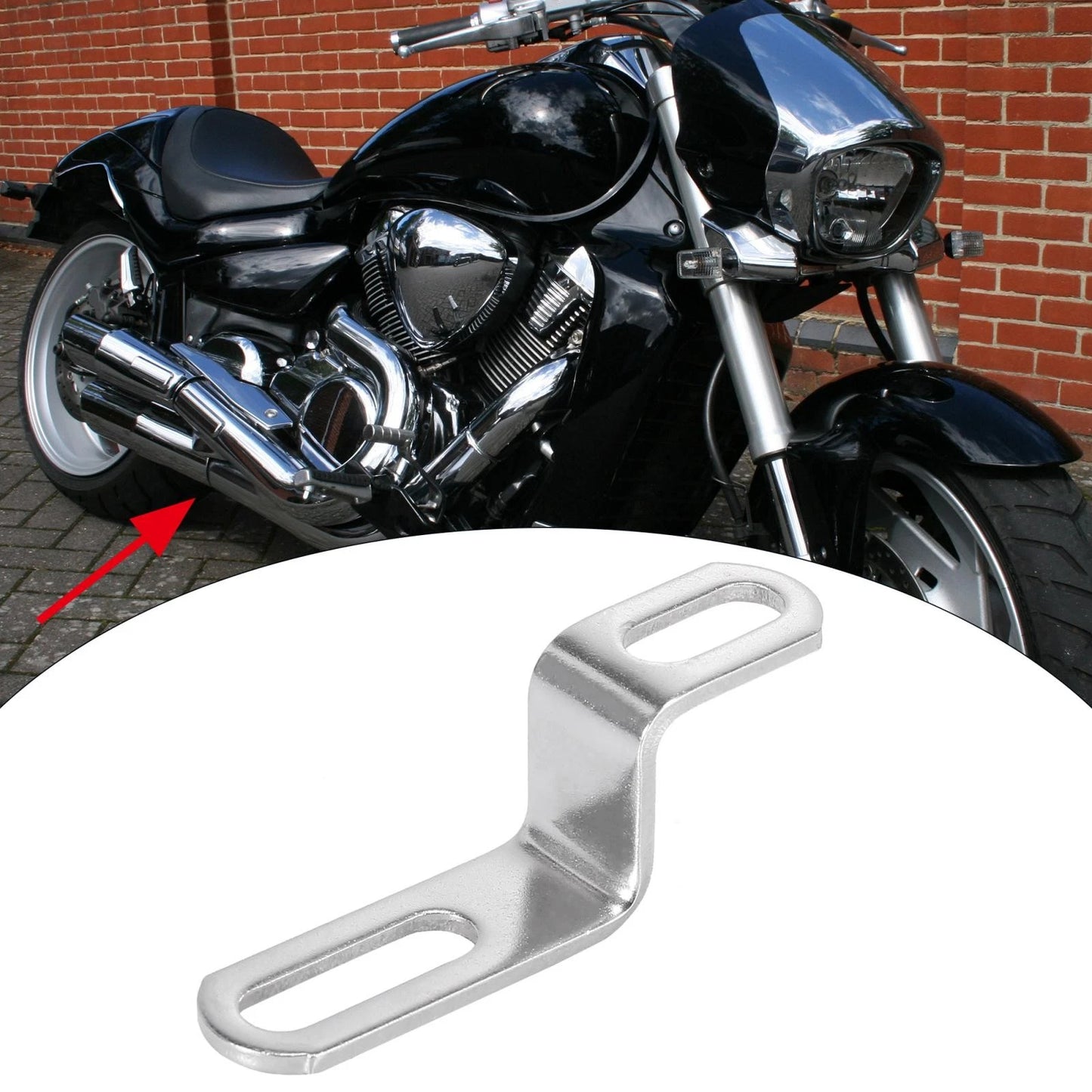 Bracket / 20mm 30mm 0.8in 1.18in / Z Shape Mounting Clamp for Motorcycle