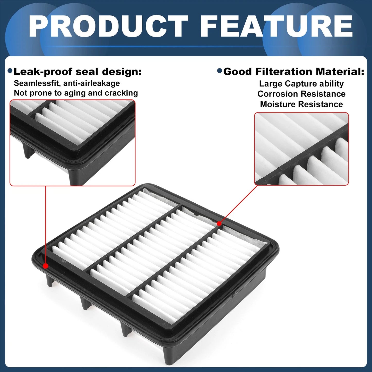 Engine Air Filter for Hyundai Elantra 2.0L (2007-2012) 1 Pc