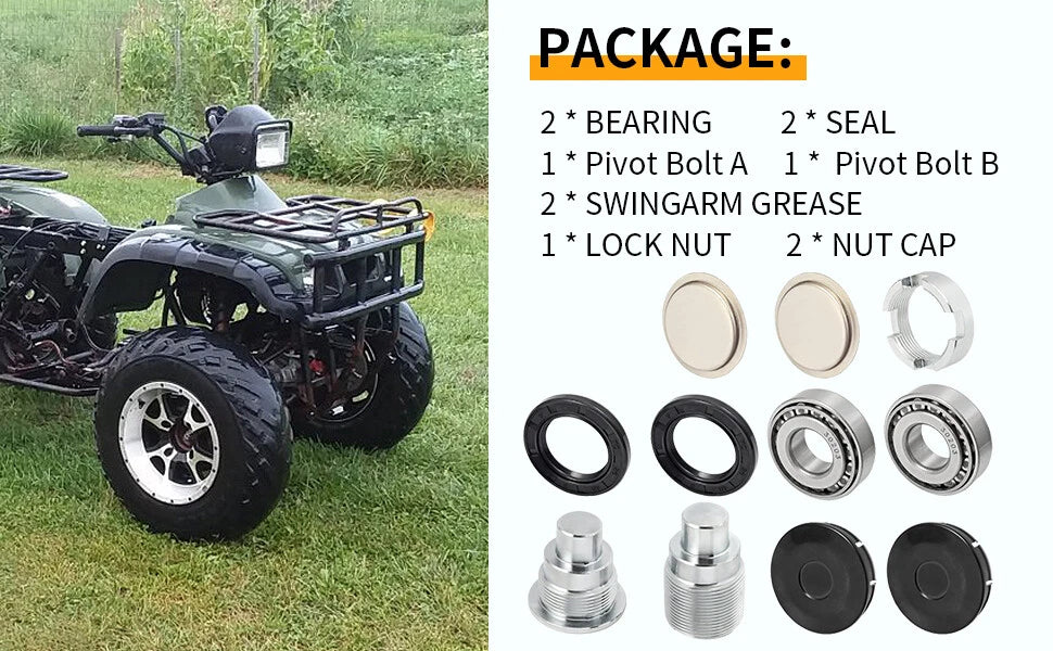 Swingarm Bearing Seal Rebuild Kit Honda TRX300 TRX300FW FourTrax (1988–2000)