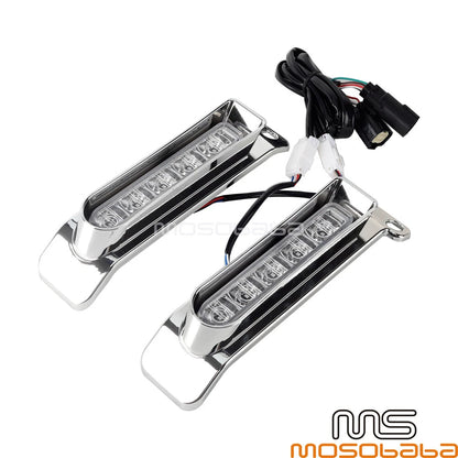 Chrome Saddlebag Filler LED Lights for Harley FLHR FLHTCU FLHTCUL FLHTKL (2014-2023)