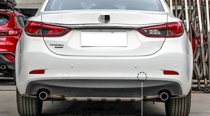 2x White Rear Tow Hook Eye Cover Cap ABS Trim for Mazda 6 (2013–2019)