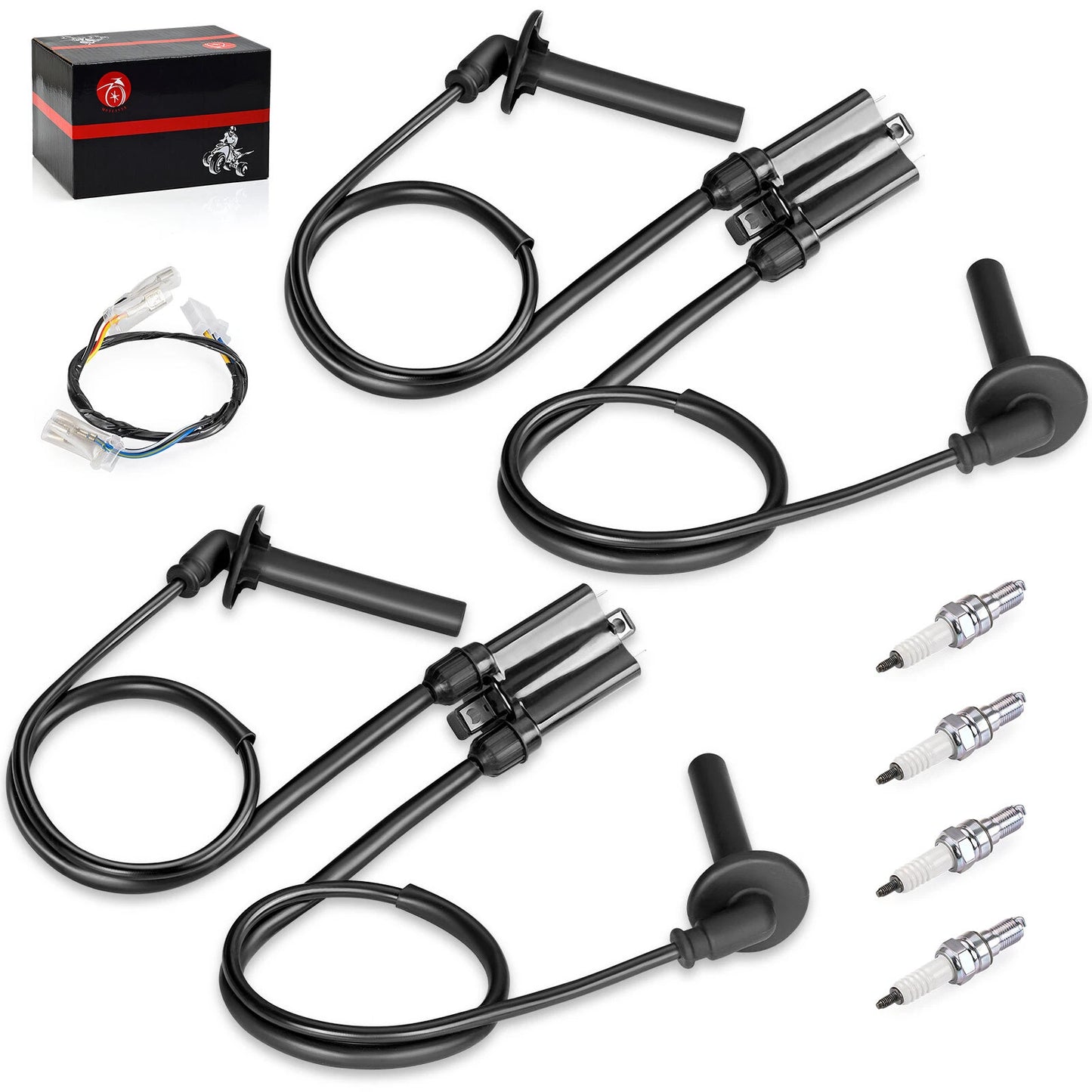 Ignition Coil w/Spark Plug Cap & Harness for Honda ST1100 (1991-2003)