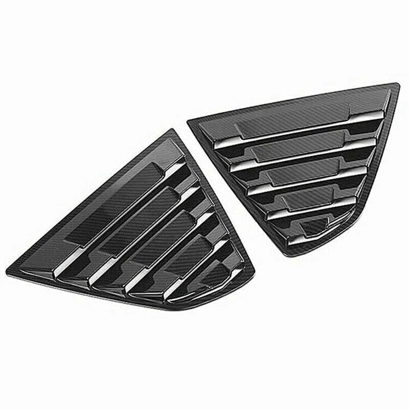 2 x Carbon Fiber Window Louver Shutter Cover Trim for Toyota Camry (2018–2023)