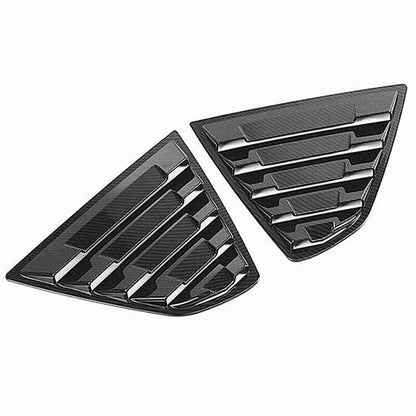 2 x Carbon Fiber Window Louver Shutter Cover Trim for Toyota Camry (2018–2023)