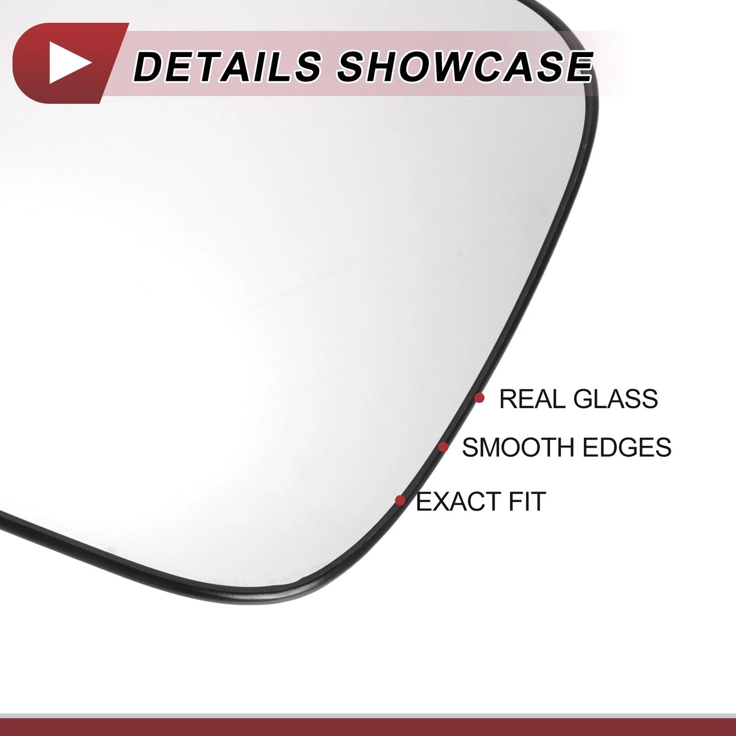 Heated Left Driver Side Mirror Glass for Toyota RAV4 (2019-2022)