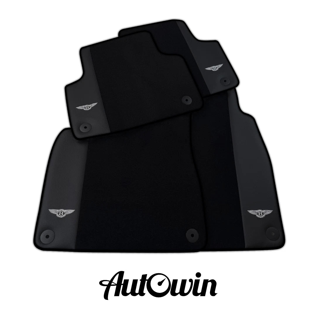 AutoWin Black Floor Mats for Bentley Bentayga (2015-2023) - Durable & Stylish