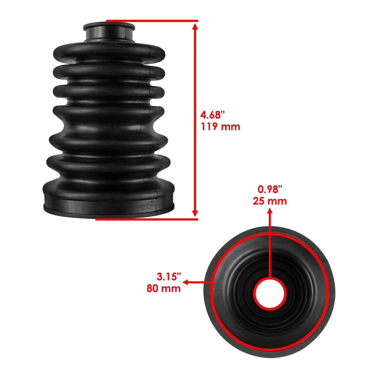 John Deere XUV855D Diesel Gas Rear Axle CV Joint Boot Kit (2011-2023)