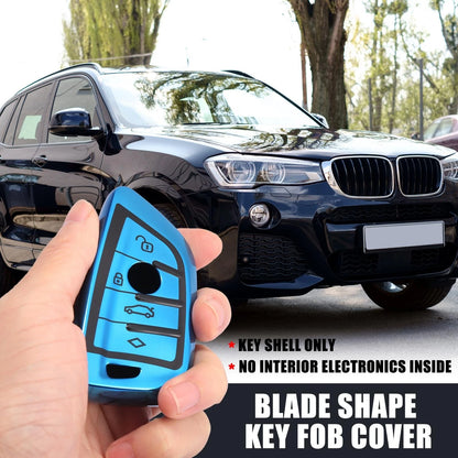 Key Fob Cover for BMW X1 X3 X5 X6 Remote TPU Case Black Blue